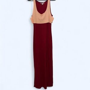 PacSun Red and Tan Maxi Dress